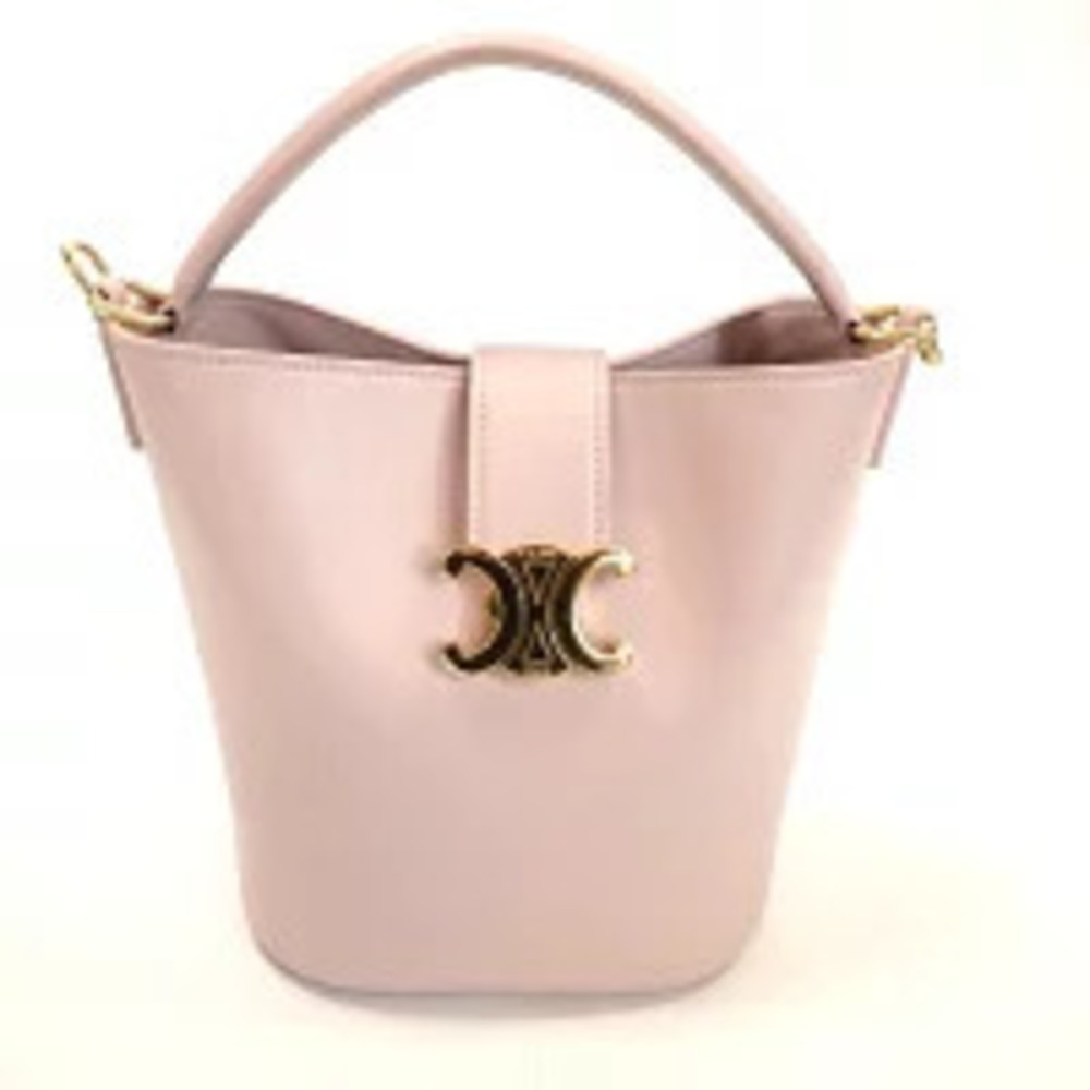 Celine Bucket Louise Pink Handbag Shoulder Bag